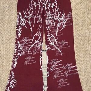 Civilregime Reverse Curse Waffle Thermal Flared Leggings Size XL NWT